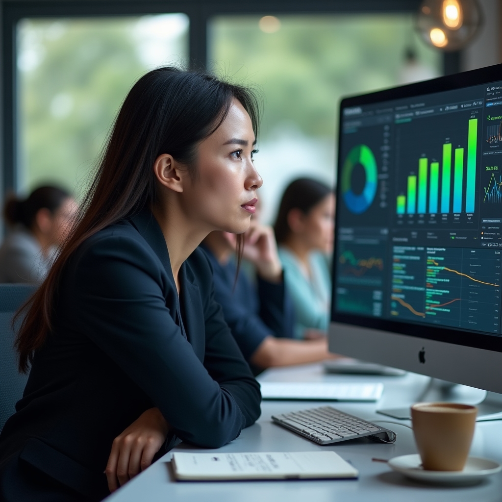 Data analysis workshop with Filipino professionals working on spreadsheets and dashboards